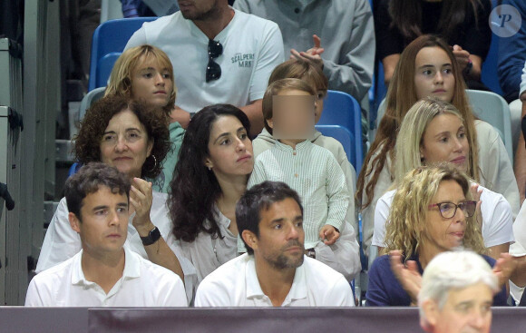 La soeur du Majorquin, Maria Isabel Nadal était également de la partie
 
Xisca Perello et son fils Rafael Nadal Junior, María Isabel Nadal et Ana María Parera dans les tribunes de la Coupe Davis à Malaga, ce mardi 19 novembre.