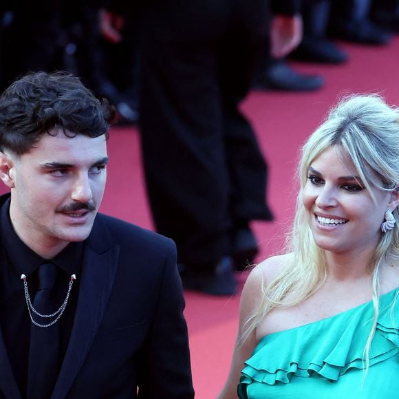 Baptiste Germain, Sophie Tapie - Montée des marches du film « Elémentaire » pour la cérémonie de clôture du 76ème Festival International du Film de Cannes, au Palais des Festivals à Cannes. Le 27 mai 2023 © Jacovides-Moreau / Bestimage