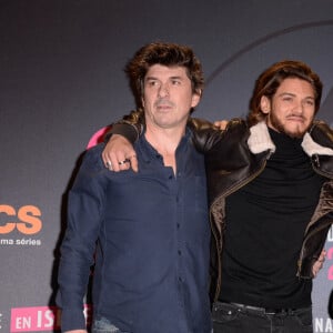 Robin Sykes, Rayane Bensetti, Thierry Lhermitte assistant à la projection du film La Finale lors du 21e Festival du film de comédie de l'Alpe d'Huez, à l'Alpe d'Huez, en France, le 17 janvier 2018. Photo par Julien Reynaud/APS-Medias/ABACAPRESS.COM