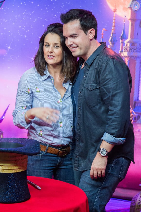 Faustine Bollaert, Maxime Chattam photocall pour "Mickey et le magicien" à Disneyland Paris Photo by Nasser Berzane/ABACAPRESS.COM