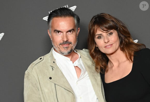 Faustine Bollaert et son mari Maxime Chattam - Avant-première du film "Top Gun Maverick" à l'UGC Normandie à Paris le 19 mai 2022. © Coadic Guirec/Bestimage