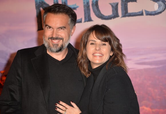 Maxime Chattam et sa femme Faustine Bollaert - Projection exceptionelle de "La Reine des Neiges 2 " au Grand Rex à Paris le 13 novembre 2019. © Veeren Ramsamy/Bestimage