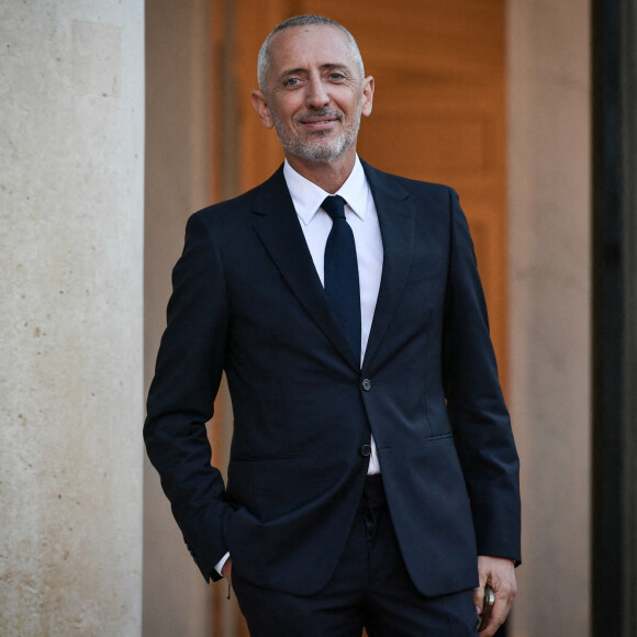 L'humoriste et acteur maroco-canadien Gad Elmaleh arrive pour un dîner lors du XIXème Sommet de la Francophonie au Palais de l'Élysée à Paris, le 4 octobre 2024. Photo par Firas Abdullah/ABACAPRESS.COM