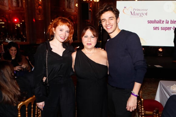 Exclusif - Claire Romain, Muriel Hattab (présidente de l'association), Thomas da Costa lors de la soirée de gala de l'association "Princesse Margot" à l'hôtel InterContinental Paris - Le Grand, à Paris, France, le 11 décembre 2023. © Christophe Clovis/Bestimage