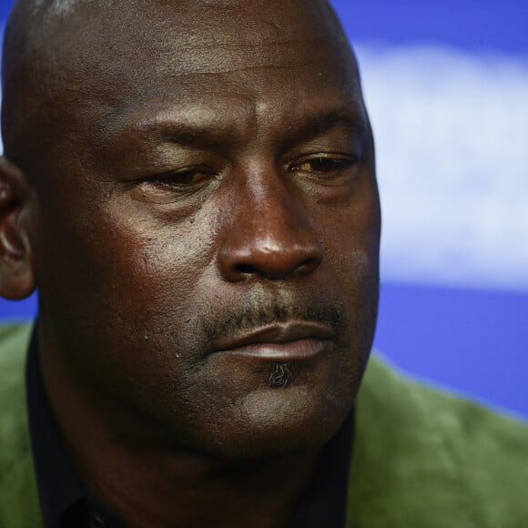 Michael Jordan - coproprietaire des Charlotte Hornets - Conférence de presse du match de NBA Game Paris 2020 entre les Bucks de Milwaukee et les Charlotte Hornet à l'AccorHotels Arena à Paris le 24 janvier 2020. © JB Autissier / Panoramic / 2020 