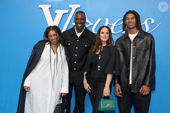 Sabah Sy, Omar Sy, sa femme Hélène Sy et Tidiane Sy - Photocall du Défilé de mode Louis Vuitton Homme, Collection Printemps/Été 2025 dans le cadre de la Fashion Week de Paris, France, le 18 Juin 2024. © Bertrand Rindoff / Bestimage