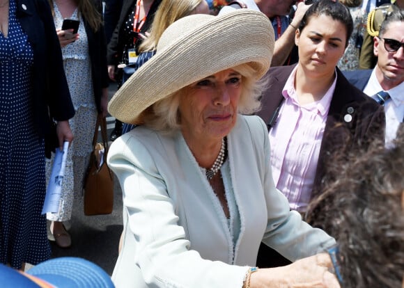 Le roi Charles III d'Angleterre et Camilla Parker Bowles, reine consort d'Angleterre, assistent à la messe du dimanche à North Sydney, Australie, le 20 octobre 2024.