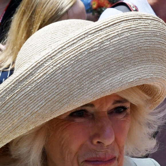 Le roi Charles III d'Angleterre et Camilla Parker Bowles, reine consort d'Angleterre, assistent à la messe du dimanche à North Sydney, Australie, le 20 octobre 2024.