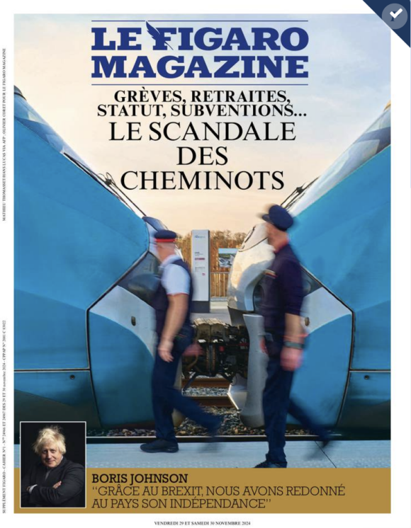 Une du Figaro Magazine du 29 novembre 2024.