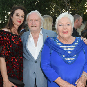 Line Renaud, Niels Arestrup avec sa femme Isabelle Le Nouvel - Soirée du 90ème anniversaire de Line Renaud sur le Bateau Potel et Chabot "Pavillon Seine" à Paris le 2 juillet 2018. © Coadic Guirec/Bestimage