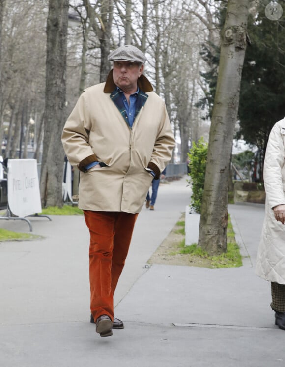 Mathias Moncorgé (le fils de Jean Gabin) - Arrivées des invités à l'enregistrement de l'émission "Vivement Dimanche Prochain" au Studio Gabriel à Paris, France, le 3 mars 2022. L'émission sera diffusée le 13 mars 2022. 