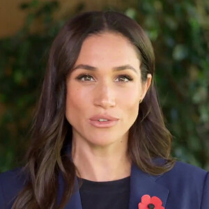 Le prince Harry, duc de Sussex et Meghan Markle, duchesse de Sussex dans un message vidéo à la Conférence ministérielle mondiale inaugurale sur la violence contre les enfants en Colombie