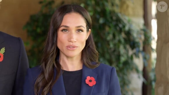 Le prince Harry, duc de Sussex et Meghan Markle, duchesse de Sussex dans un message vidéo à la Conférence ministérielle mondiale inaugurale sur la violence contre les enfants en Colombie