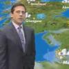 La vidéo de la météo de Steve Carell sur la chaîne britannique GMTV, à Londres, le 1er avril 2010.