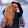 Paulina Rubio avec son boyfriend, en Uruguay le 1er avril