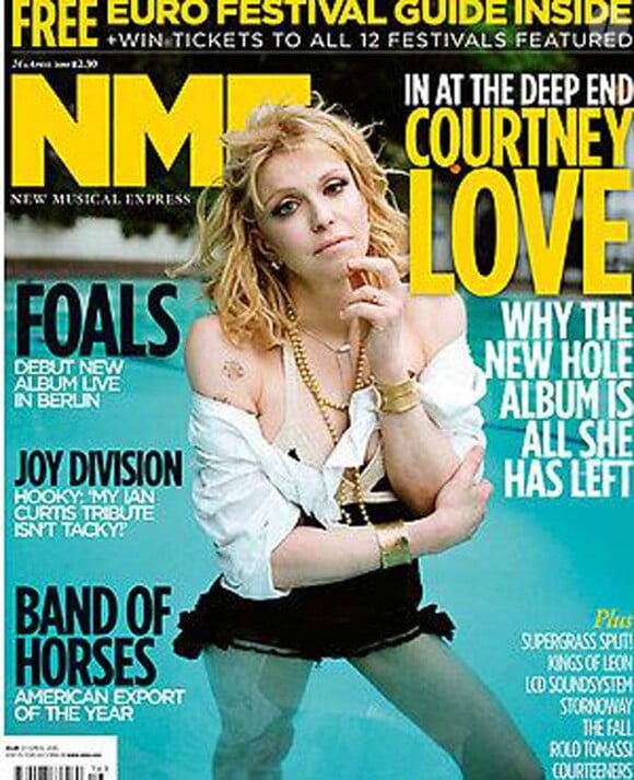 Courtney Love en couverture de NME, le 21 avril 2010 !