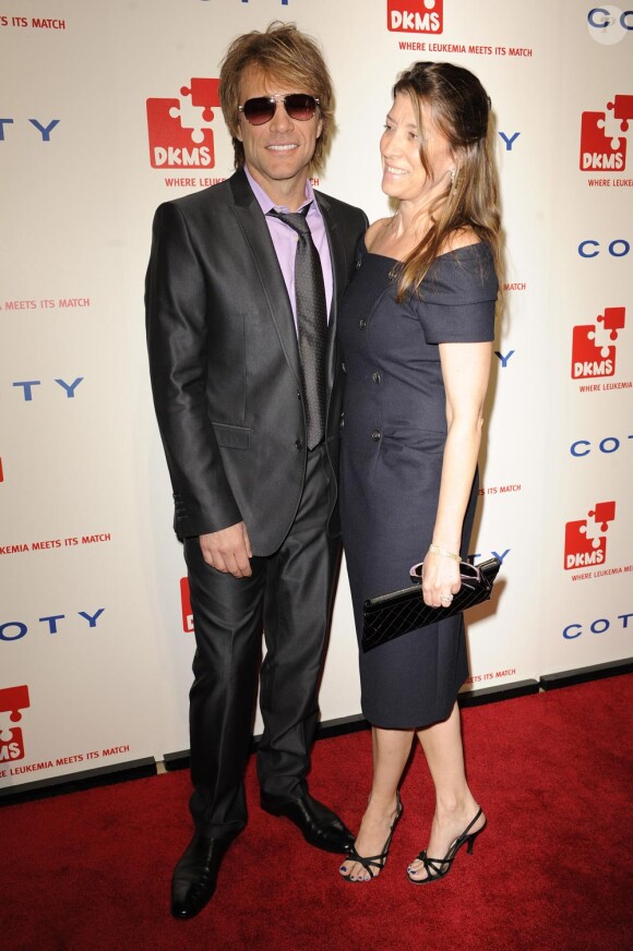 Jon Bon Jovi et son épouse au DKMS Gala à New York. Le 29 avril 2010.