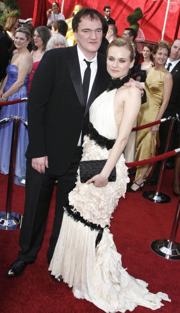 Quentin Tarantino et Diane Kruger sur le tapis rouge des Oscars, le 7 mars 2010.