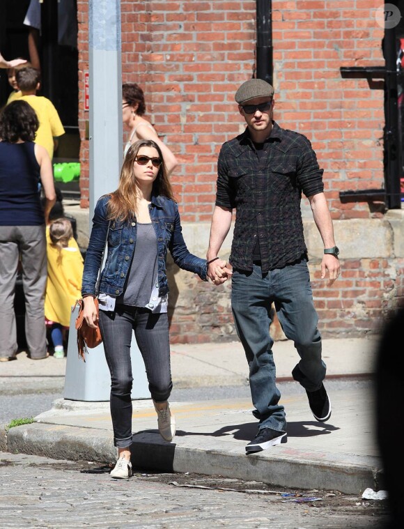 Jessica Biel en balade à New York avec son chéri Justin Timberlake