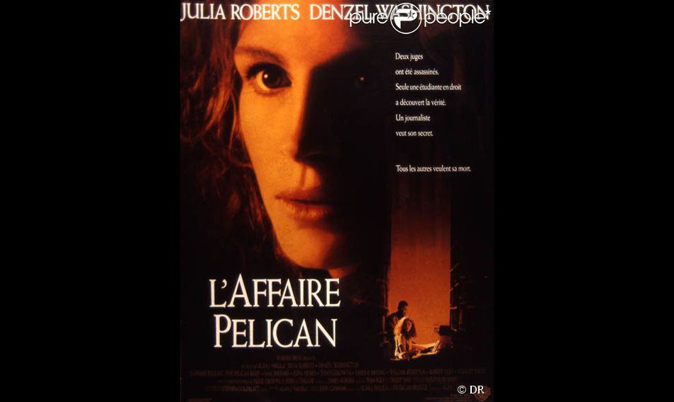 L'affiche du film L'Affaire Pélican dans le quel Cynthia Nixon jouait