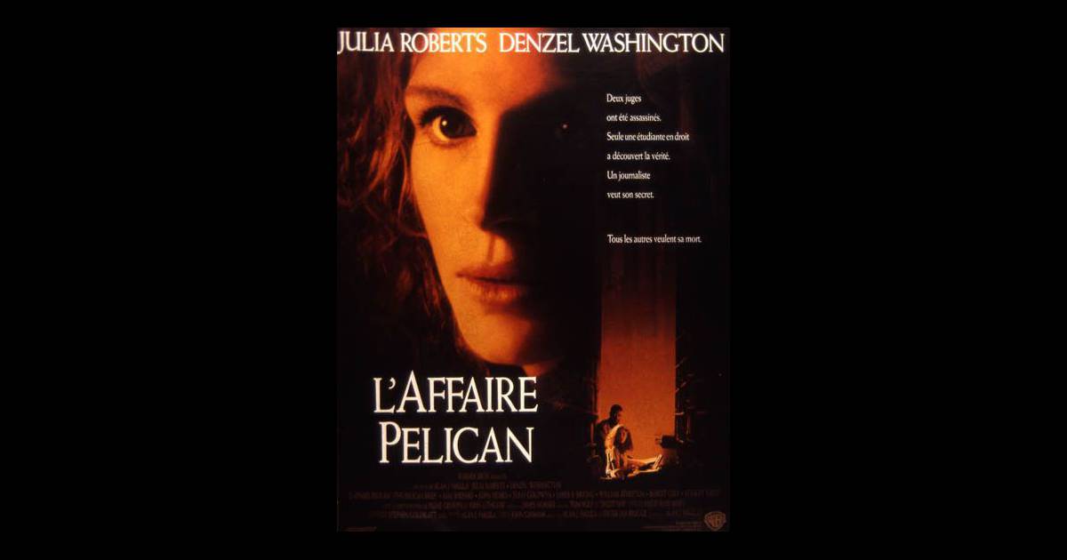 L'affiche du film L'Affaire Pélican dans le quel Cynthia Nixon jouait