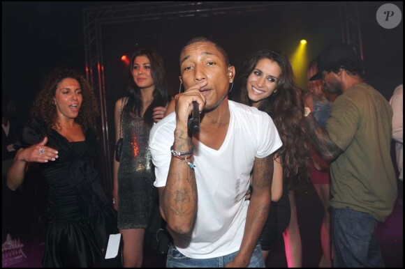 Concert de Pharrell Williams au VIP Room, à Cannes, le 14 avril 2010 !