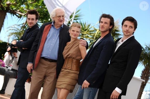 L'équipe du film lors du photocall du film La Princesse de Montpensier de Bertrand Tavernier. Le 16 mai 2010 à Cannes.