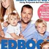 Chris O'Donnell en couverture de Redbook avec ses enfants