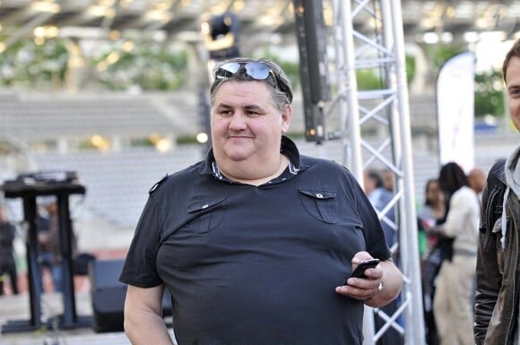 Pierre Ménès au World charity Soccer au stade Charléty de Paris, le 19 mai 2010 !