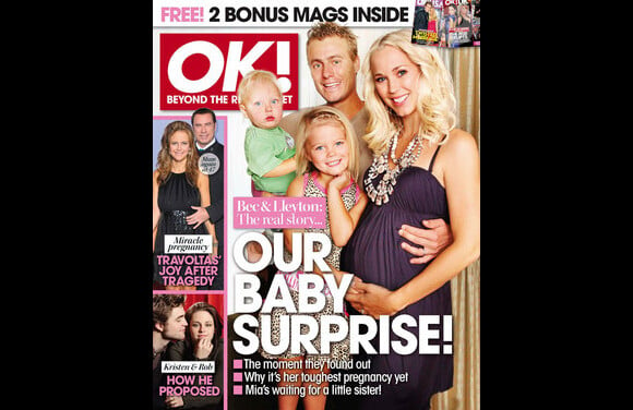 Lleyton Hewitt, son épouse Bec et leurs enfants en couverture d'OK ! Magazine