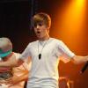 Justin Bieber se produit à Bangor (Pays de Galles), dans le cadre du festival BBC Radio 1, samedi 22 mai.