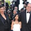 Pierre Lescure, sa femme Frédérique et sa fille Anna lors du dernier tapis rouge du 63e festival de Cannes le 23 mai 2010