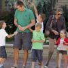 Cristina d'Espagne et son mari Iñaki Urdangarin étaient à Washington avec leurs quatre enfants début mai 2010.