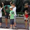 Cristina d'Espagne et son mari Iñaki Urdangarin étaient à Washington avec leurs quatre enfants début mai 2010.