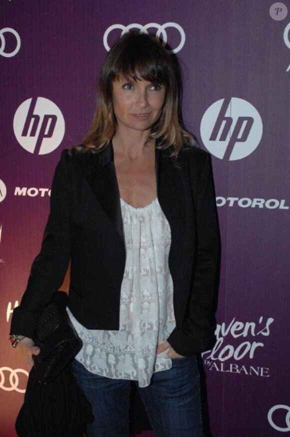 Axelle Laffont au Heaven's Floor by Albane, à l'occasion du 63e Festival de Cannes, en mai 2010.