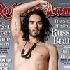 Russell Brand pose en couverture du magazine Rolling Stone.