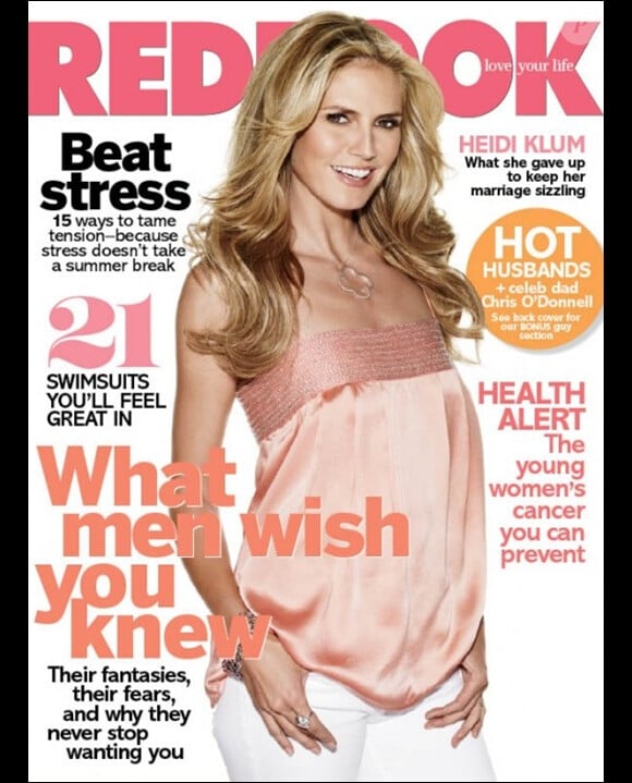 Heidi Klum en couverture de Redbook du mois de juin 2010