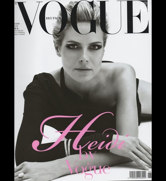 Heidi Klum en couverture du Vogue allemand du mois de juin 2010