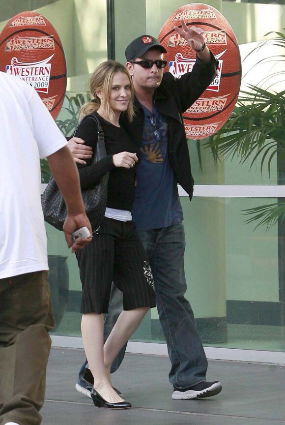 Charlie Sheen et Brooke Mueller, le 21 mai 2009