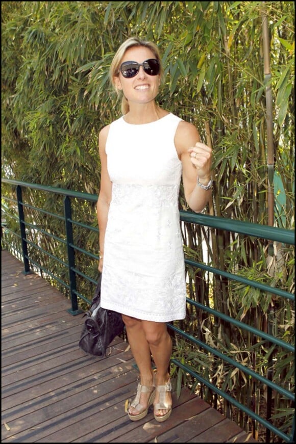 Roland-Garros, le 5 juin 2010 : Anne-Sophie Lapix