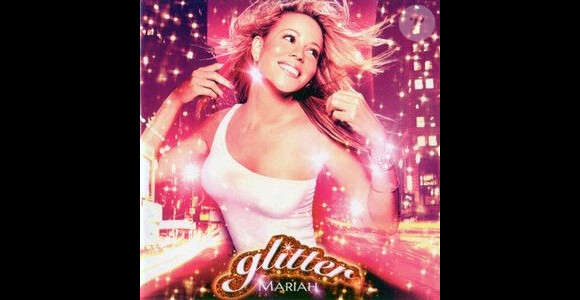 Mariah Carey sur la pochette de son album Glitter sorti en 2001