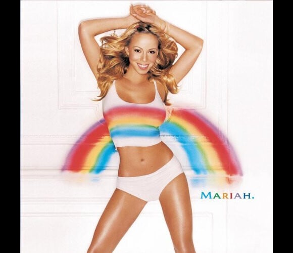 Mariah Carey sur la pochette de son album Rainbow sorti en 1999