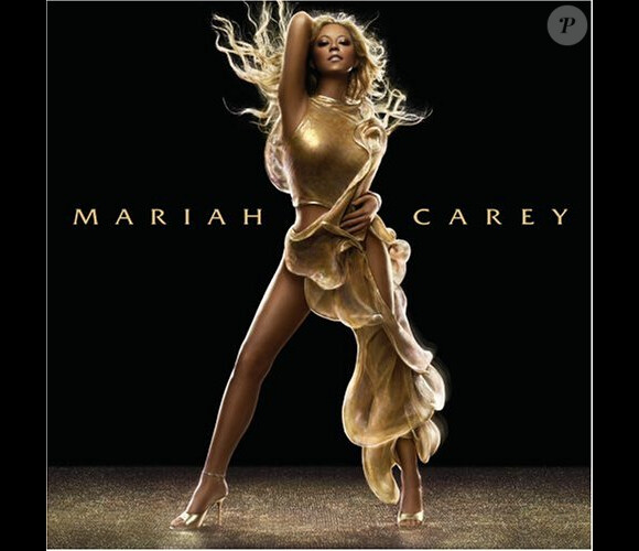 Mariah Carey sur la pochette de son album The Emancipation of Mimi sorti en 2005