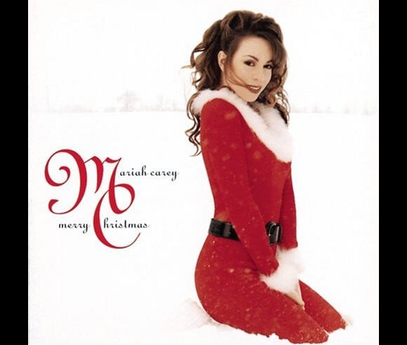 Mariah Carey sur la pochette de son album de Noël, Merry Christmas, sorti 1994