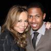 La chanteuse et actrice américaine Mariah Carey avec son mari, l'acteur producteur et DJ Nick Cannon