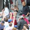 Lady Gaga assiste à un match de baseball à New York le 10 juin