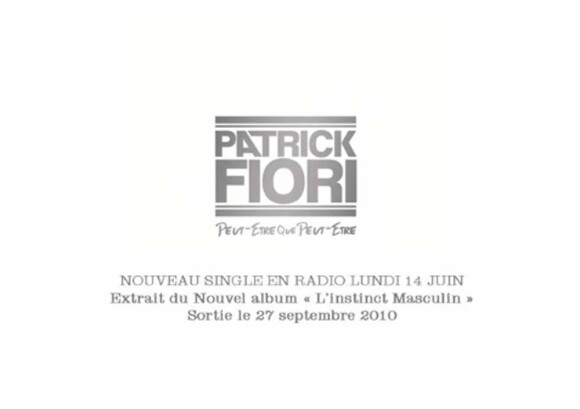 Patrick Friori revient le 27 septembre 2010 avec L'instinct masculin