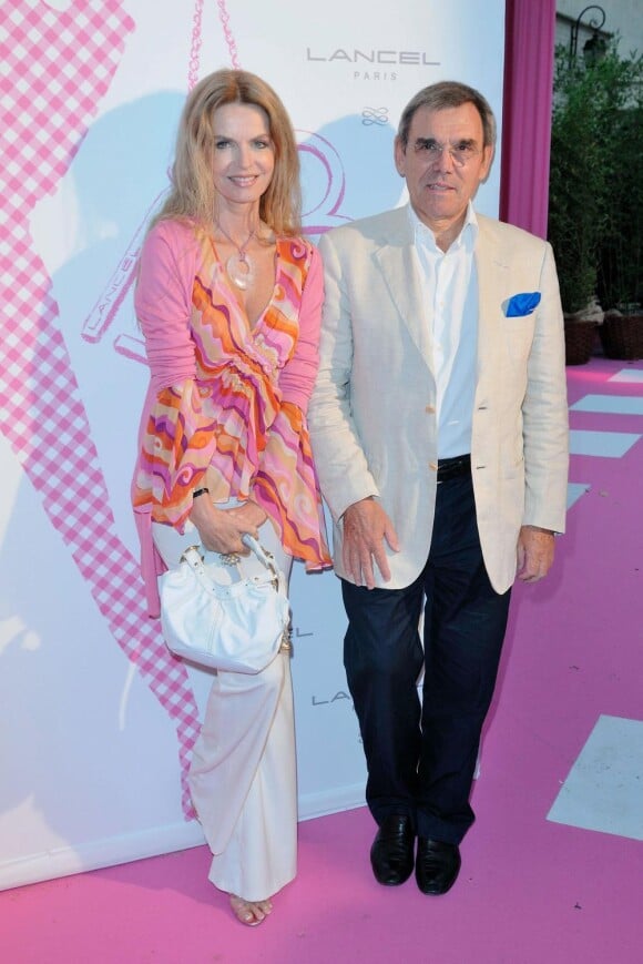Cyrielle Clair et Philippe Corbière au lancement du BB Bag, lors de la soirée Lancel. 14/06/2010
