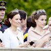 La princesse Letizia lors de la cérémonie de mariage de Victoria de Suède le 19 juin. 