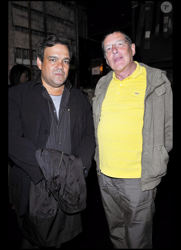 Didier Bourdon et Jean-Claude Camus lors de la 300e et dernière représentation de la pièce Panique au ministère au Théâtre de la porte Saint-Martin le 19 juin 2010